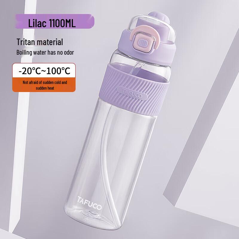 

TAFUCO T2858 Large Capacity Sports Water Bottle with Straw