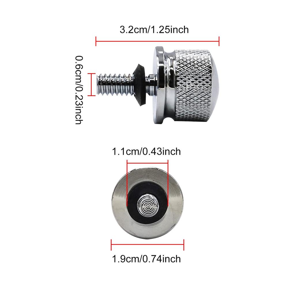 Aoling Bolt Harley Fender Seat Nut Cool 2 Pcs