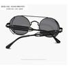 Foreign Trade Round Frame Punk Sunglasses Hollow Double Spring Metal Sunglasses Hollow Legs Sunglasses