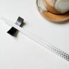 Tribetter Stainless Steel Chopstick Set of Japanese Spoon for Restaurants and Coffee Shops Rests, 5, Tableware, Rest, (Black)