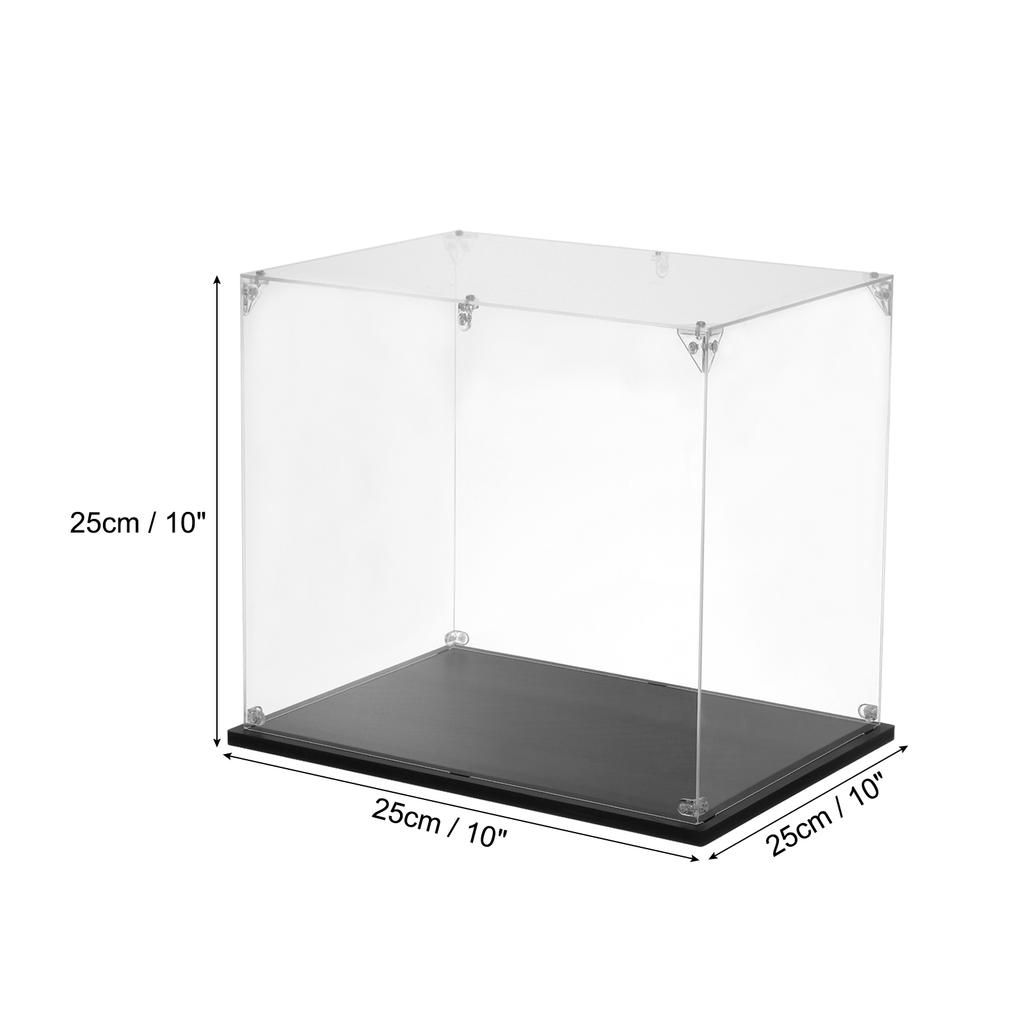 Acrylic Display Case Clear Display Box Show Case Assemble Dustproof Display Box Storage Organizer for Collectibles Action Figure