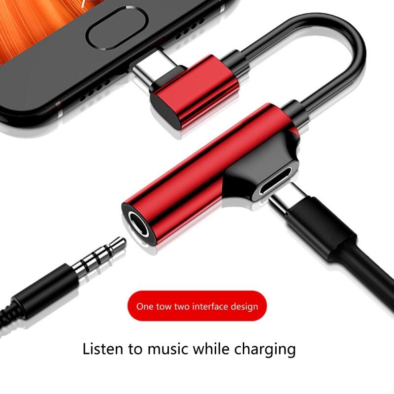 USB C To 3.5mm Sound Adapter Type C Headphone Stereo Dongle Cable Headphone Amplifiers for Smartphone Accessories