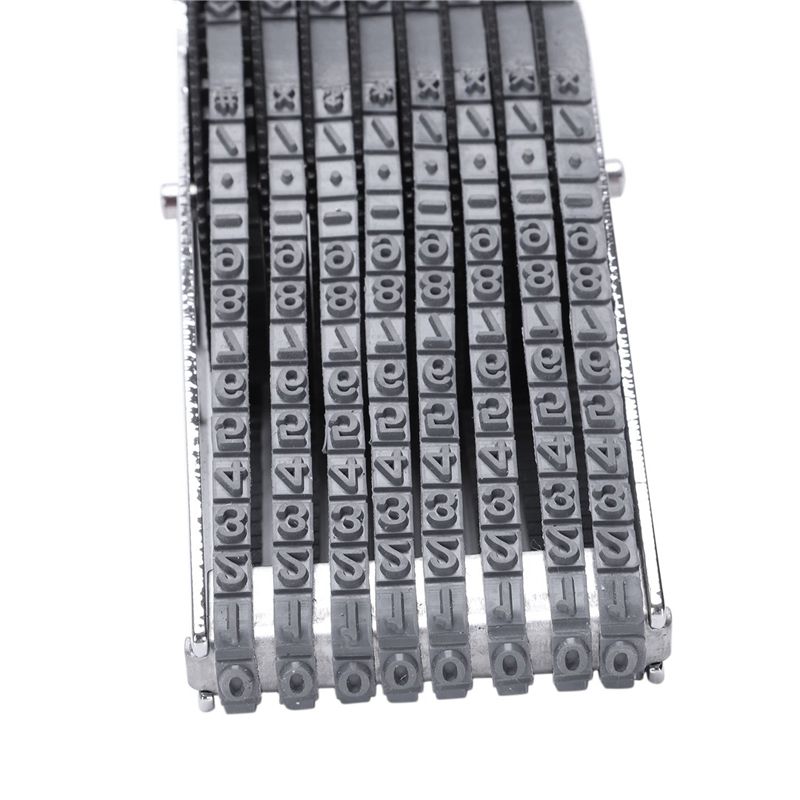 A60Z2X 8 Digit Alphabet English Letter Number Rolling Rubber Stamp Emboss DIY Scrapbooking Roller School Home Decormay