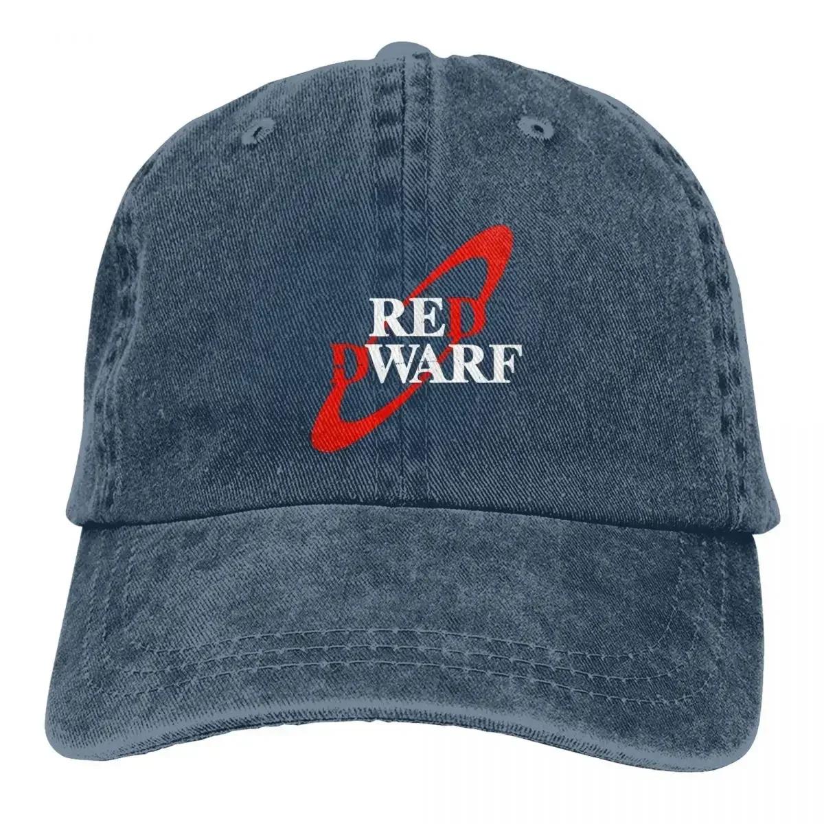 

Washed Mens Baseball Cap Red Dwarf Logo Trucker Snapback Caps Dad Hat Red Dwarf Golf Hats One Size