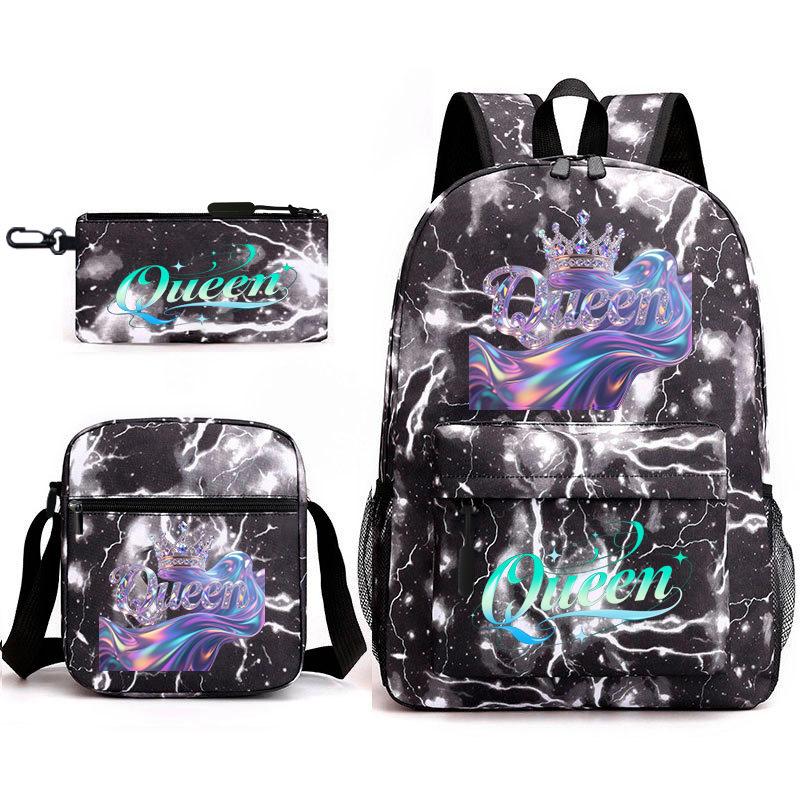 Backpack cute student schoolbag pink schoolbag couple backpack heat transfer printing backpack