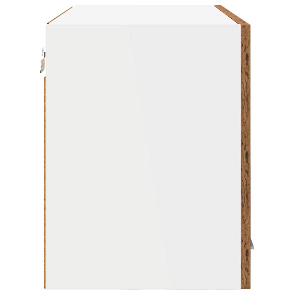 Wall Mounted Cabinet 2 pcs Reclaimed Wood Look 60 x 31 x 40 cm Particleboard