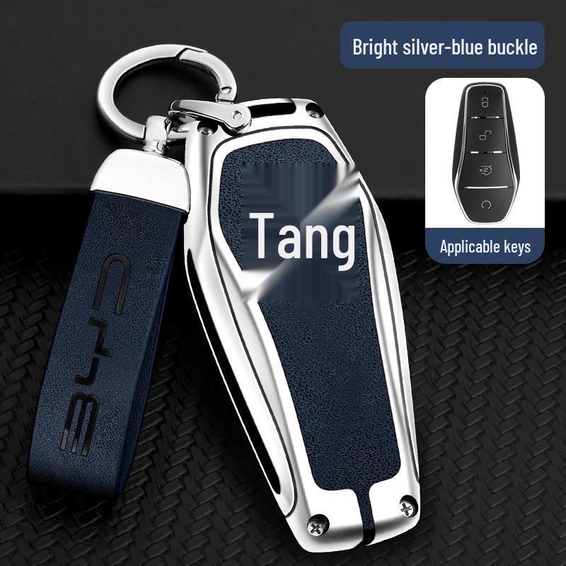 BYD Key Case Metal Shell: Anti-Lost Protection for Song PRO, Han, Tang, Song PLUS, Song MAX, Qin PRO Models.