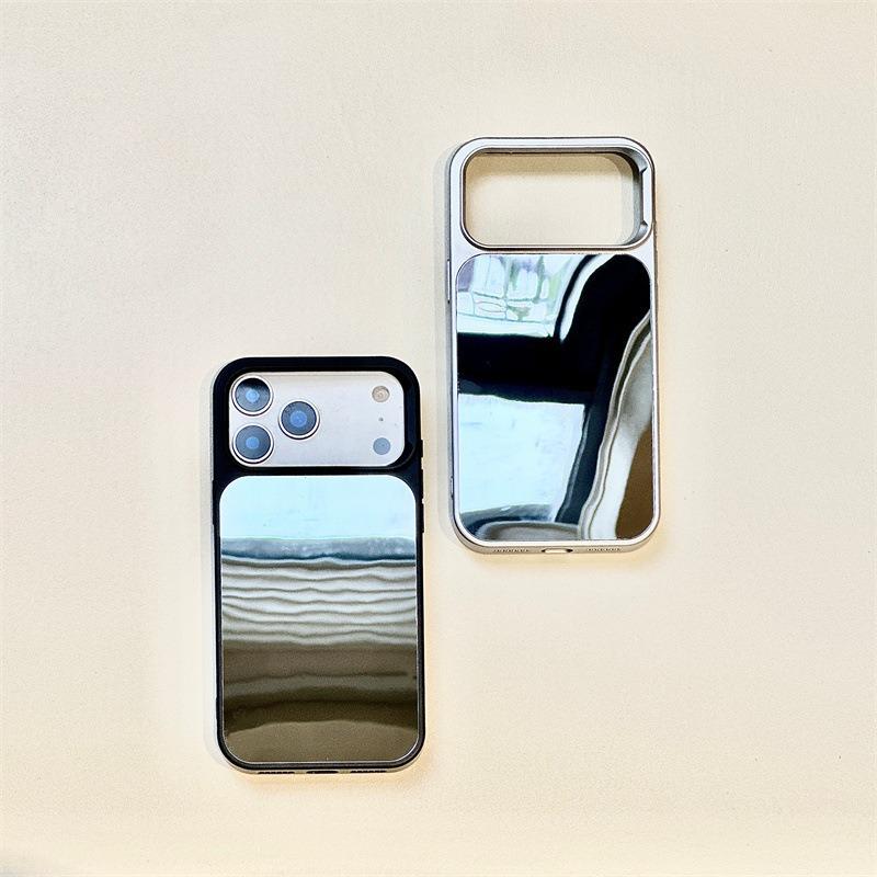 Acrylic Mirror Phone Case for Apple iPhone 17/16/15/14 - Makeup Mirror Protective Cover