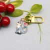 Cartoon Cat Print Heart Lobster Clasp Set - Cross-Border Droplet Oil Design