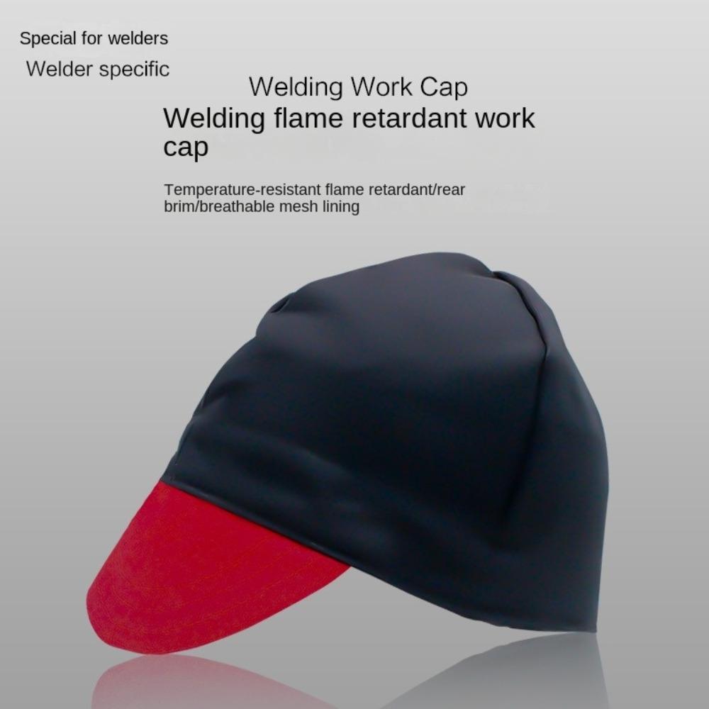 Safety Welding Cap Hat Adjustable Welding Protective Hat Washable Welder Work Cap  Workshop