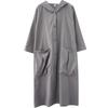 2338 Women's Plus Size Artistic Casual Trench Coat - 2026 Spring New Arrival, Mid-Length, Long-Sleeved Outerwear