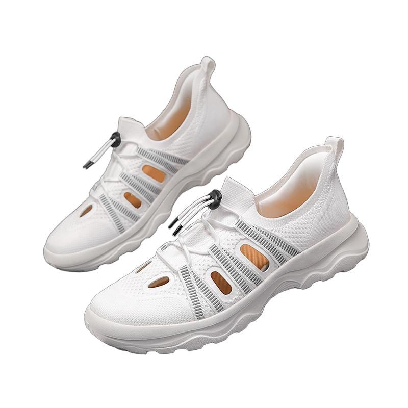 Men's Wide Toe Box Sneakers Casual Sports Slip-on Shoes Barefoot Hollowed Minimalist Design Summer Breathable Plus Big Size
