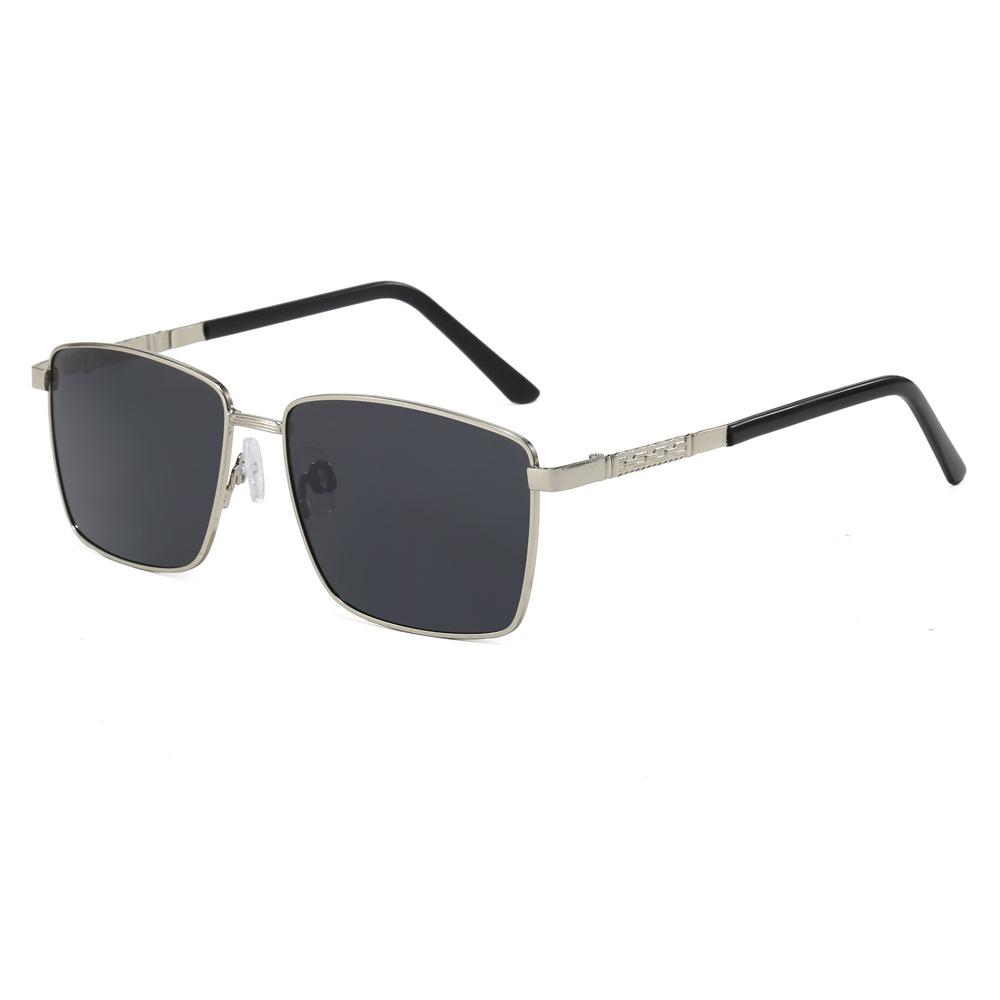 

Rectangular Polarized Sunglasses for Men Women Fashion Classic Business Square Design UV Protection Driving Outdoor Sun Glasses No Box серебряный серый