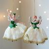 Ballet Girl Christmas Ornament Hanging  Dance Pendant Elegant Dance Pose  Indoor Holiday  Decoration