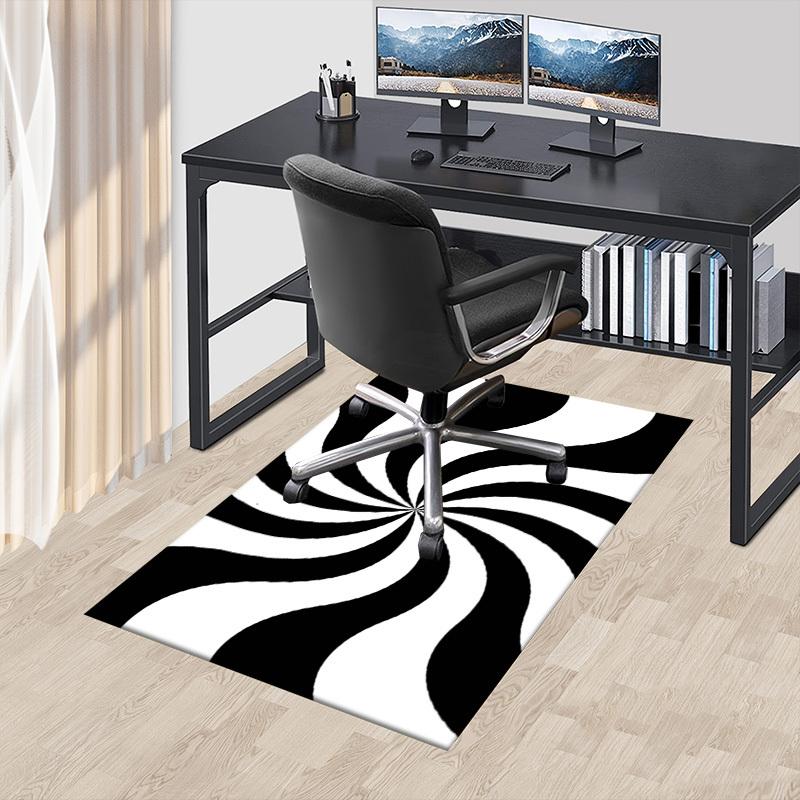 1PC Black White Extra Large Non Slip Floor carpet, Office, family, bedroom, Studio   Large Area Rug Indoor Rugs, , Vibrant Colors