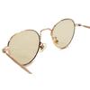 [MERRY PLEASURE] Sunglasses, Fashion Glasses, Men's & Women's, Boston Style, Round, Thin Frame, Small, Mini Lenses, Tiny Lenses, Light Colored
