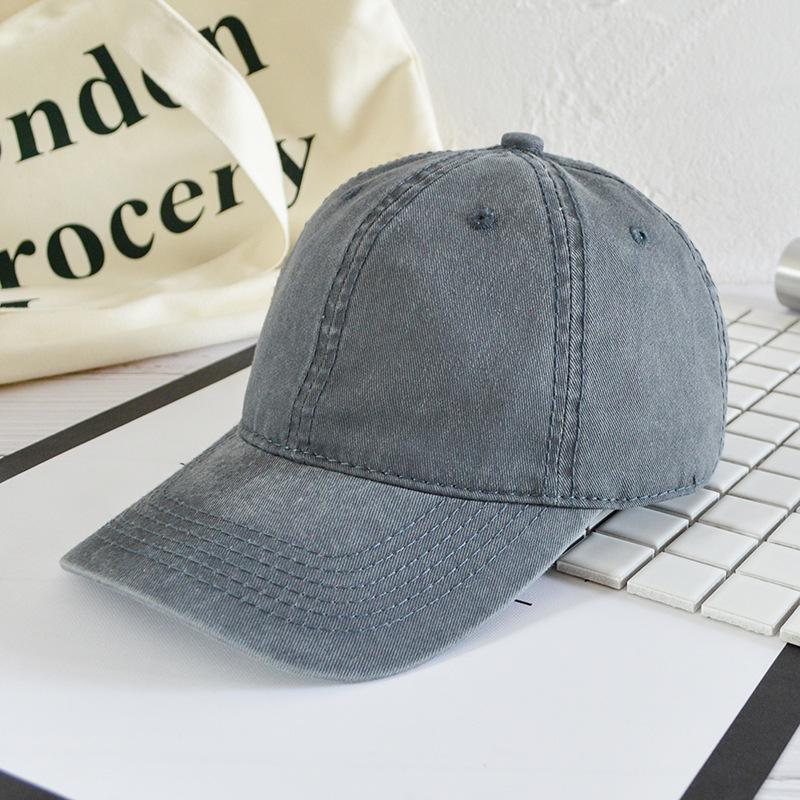 Opraná kachní jazyková čepice Dětská Párová Starý kovbojský materiál Baseballová čepice Dámská Lehké deska Zakřivený kšilt Hip Hop čepice