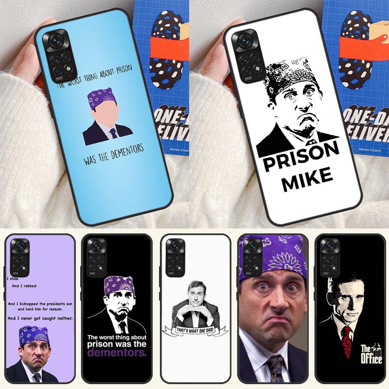 The Office Prison Mike Case For Xiaomi Redmi 14C 10C 12C 13C Cover For Redmi Note 13 Pro 14 9 10 11 12 10S 11S 12S