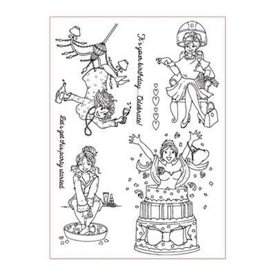 Klarer Silikon-Stamper Scrapbooking Dekoration Stamper Tragbares Stempelwerkzeug für Geburtstagskartenherstellung Journal Planer
