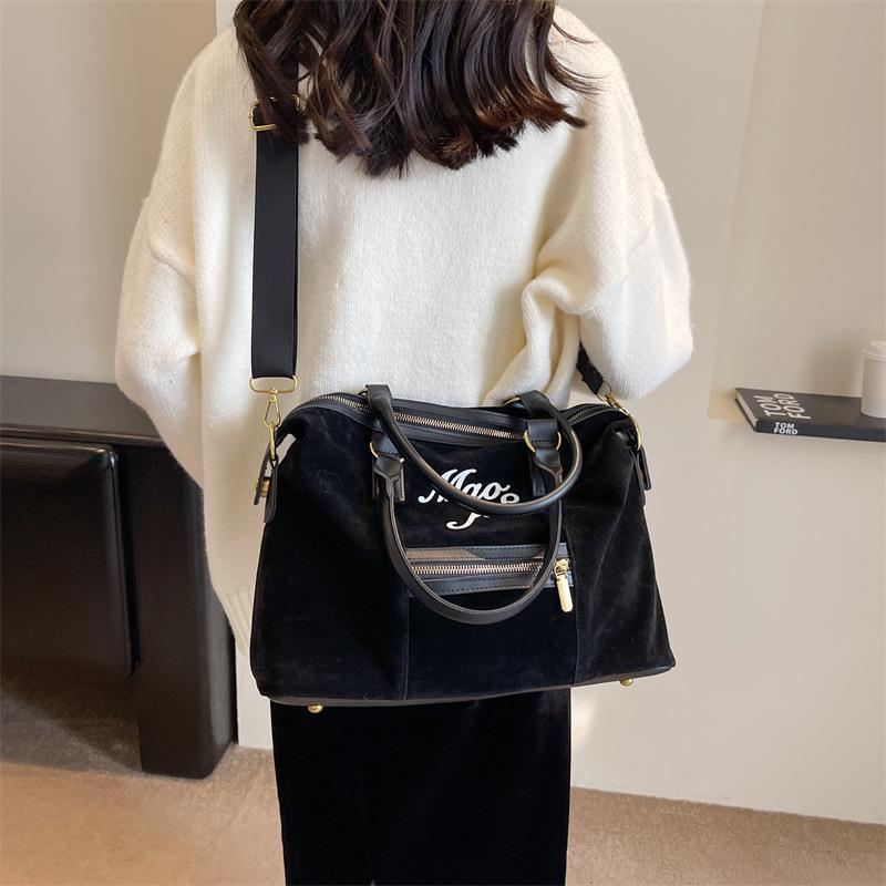 Maillard retro matowa torba tote damska 2025 jesień i zima nowa średniowieczna torba dojazdowa duża pojemność na ramię torba skośna