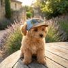 Korean Style Dog Sun Hat with Sunglasses Adjustable Puppy Baseball Cap  Beach Activities