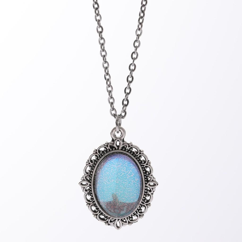 Bohemian Gothic Crystal Pendant Necklace With Alloy Cross Chain For Women And Men