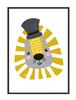 Picture Poster In a Frame A4 Cm Lion PD258