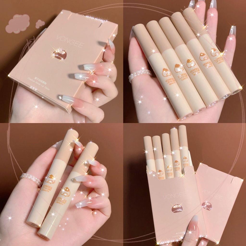 

Стойкая водостойкая антипригарная невыцветающая помада Набор помады для студенческой вечеринки, милый набор бордовой грязи для губ 1