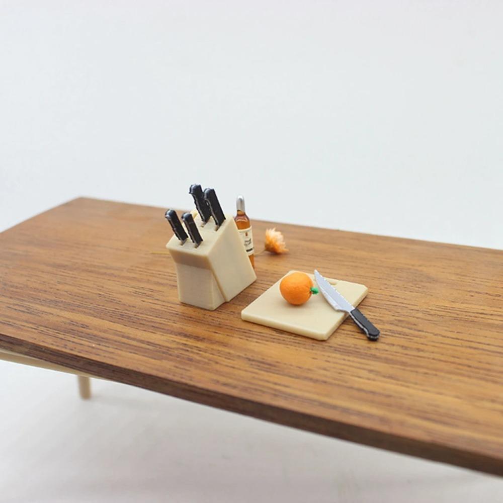 1/12 Dollhouse Miniature Cutter Model Scene Props Mini Cutter Base Cutting Board Doll Accessories furniture Home decoration