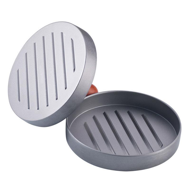 Burger Press Patty Maker Stainless Steel Hamburger Mold Non-Stick with 100 Patty Papers