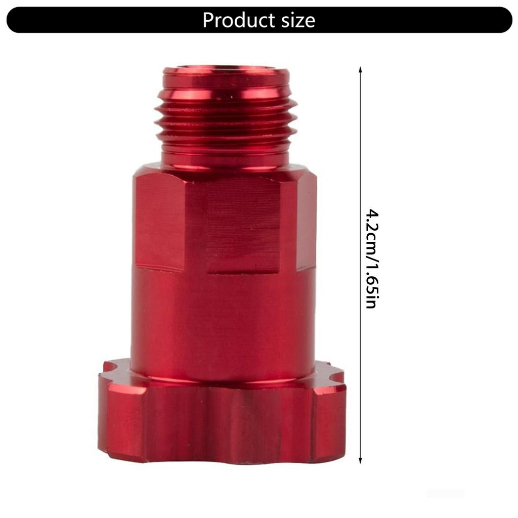 Spray Gun Cup Adapter Aluminum Connectors for Paint Cup Conversion Fit with M16x1.5 Thread Durability Leakproof Design