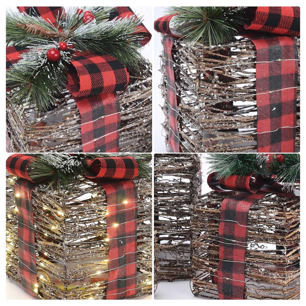 Vánoční dekorace Dárková krabička Dekorace dvora Dekorace okna Rekvizity