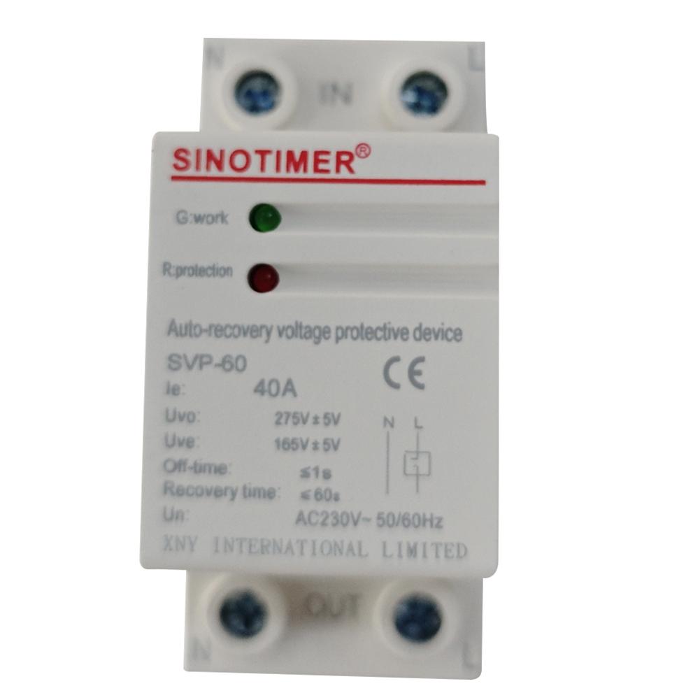 

40A 50/60Hz Auto Over-current Over-voltage Protection Relay Circuit Breakers