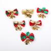 Christmas Striped Leaves & Bells Wreath with Gift Box Ornaments
