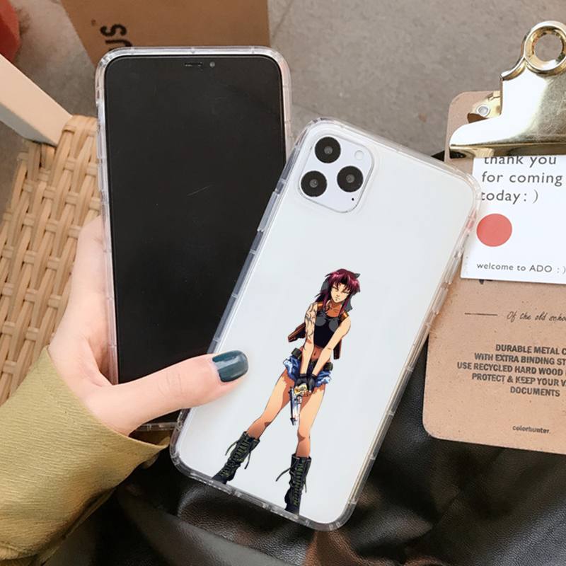 Black Lagoon Phone Case for iPhone 11 12 13 mini pro XS MAX 8 7 6 6S Plus X 5S SE 2020 XR clear case