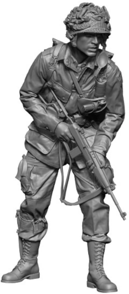 

H3 Model 1/24 WWII US Airborne Division Battle of Carentan Rifleman #4 Resin Kit HS24076 (Human)