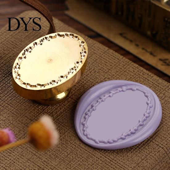 Custom Stamp Head Minimalist Frame Wax Seal Head, Solid Brass Engraved Sealing Retro Replacement Heads for Envelope Gift Packaging Journal Card