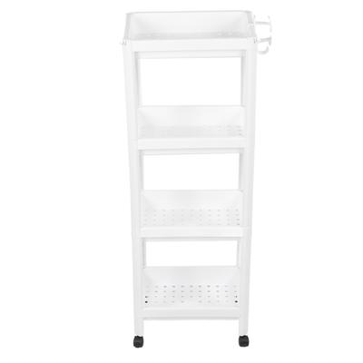 Badezimmer Turmregal Kunststoff Freistehendes Lagerregal Organizer Multifunktionale Regaleinheit für