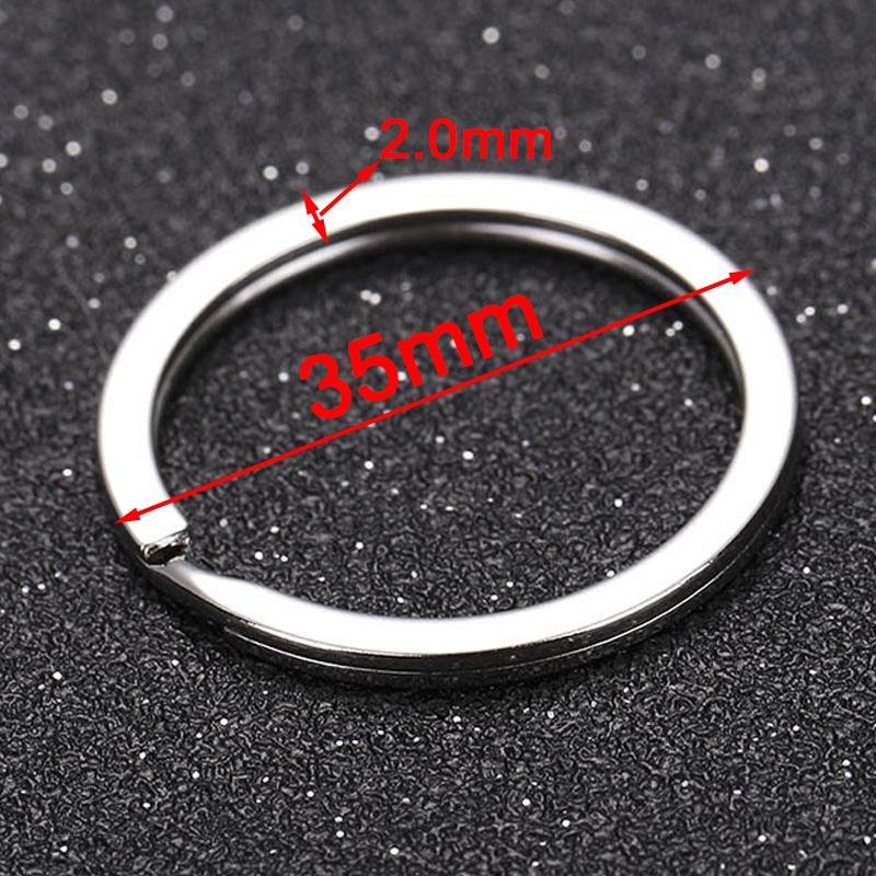 20pcs Key Rings Multi Size Split Jump Rings Hook Ring Keyring for Keychain Making DIY Handmade Jewelry Making Accessories