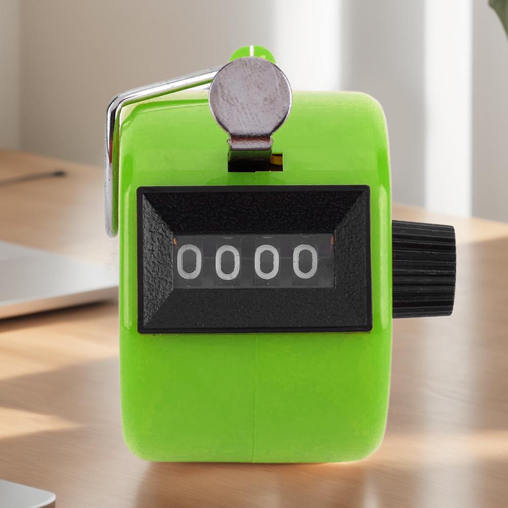 Handheld Tally Counter 4-Digit Number Count Clicker Counter Hand Counter for Counting Knitting Coaching Golf Fishing