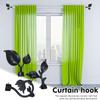 3pcs Curtain Rod Finials Leaf Shaped Curtain Rod End Drapery Rail Pole Head Cap