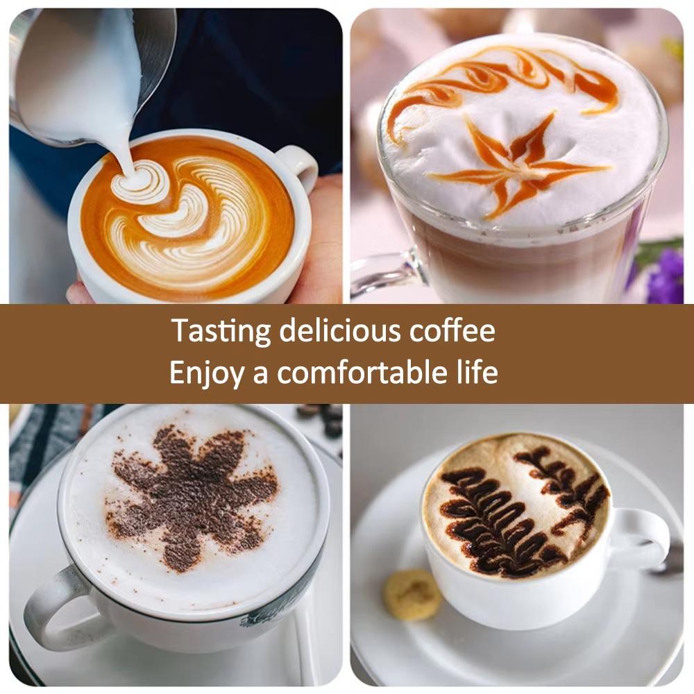 Spumator de lapte manual 400ML, plasă de spumă de lapte, mixer de cafea, ustensile de bucătărie din oțel inoxidabil, plasă dublă, cremă de lapte