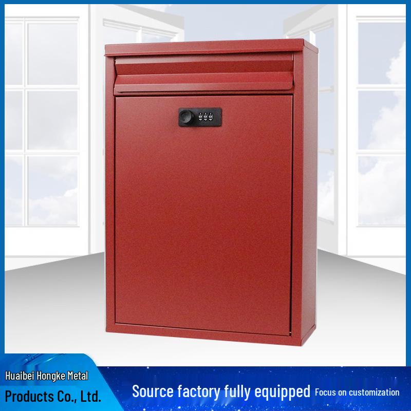 Galvanized Steel Lockable Mailbox: Customizable Express Box, Minimum Order 200 Units Hongke Metal