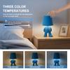 Cute Cartoon Plush Doll Desk Lamp Adjustable 3Color Touch Switch,Portable Rechargeable 1200mAh Battery,Adorable Animal Design for Bedroom Living Room