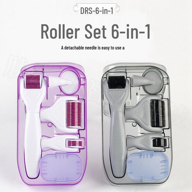DRS 4-in-1 Microneedle Roller Set: Multifunctional Facial Care and Beauty Tool
