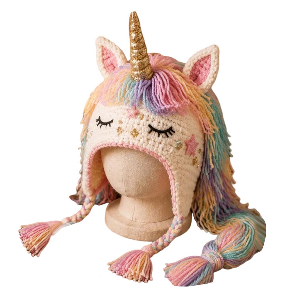 Crochet Hooded Hat Kit with Yarn and Hook, DIY Knitting Set for Beginners, Design for Crafting Custom