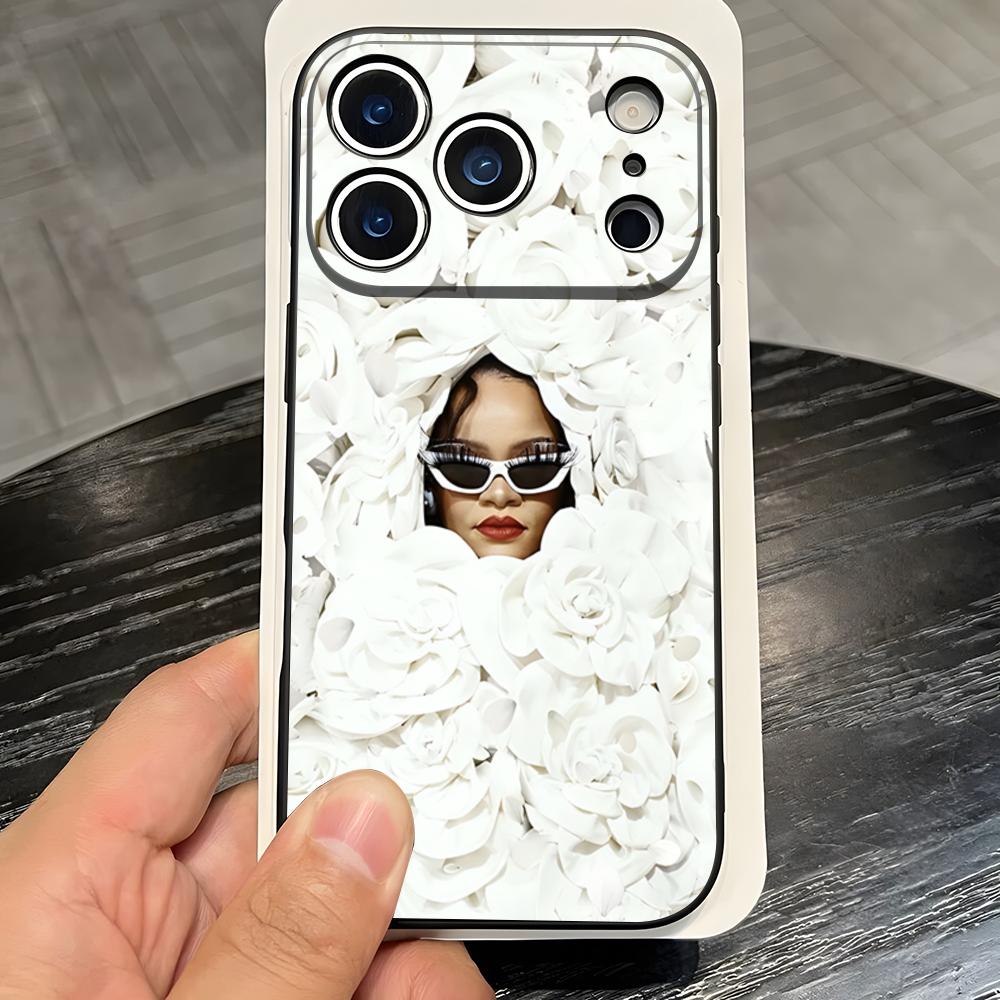Hot Singer R-RIHANNAS Anime Phone Case For IPhone 17 Pro Max 16 15 14 Pro Max 13 11 X Xs Xr 8 7Plus Silicone Cover