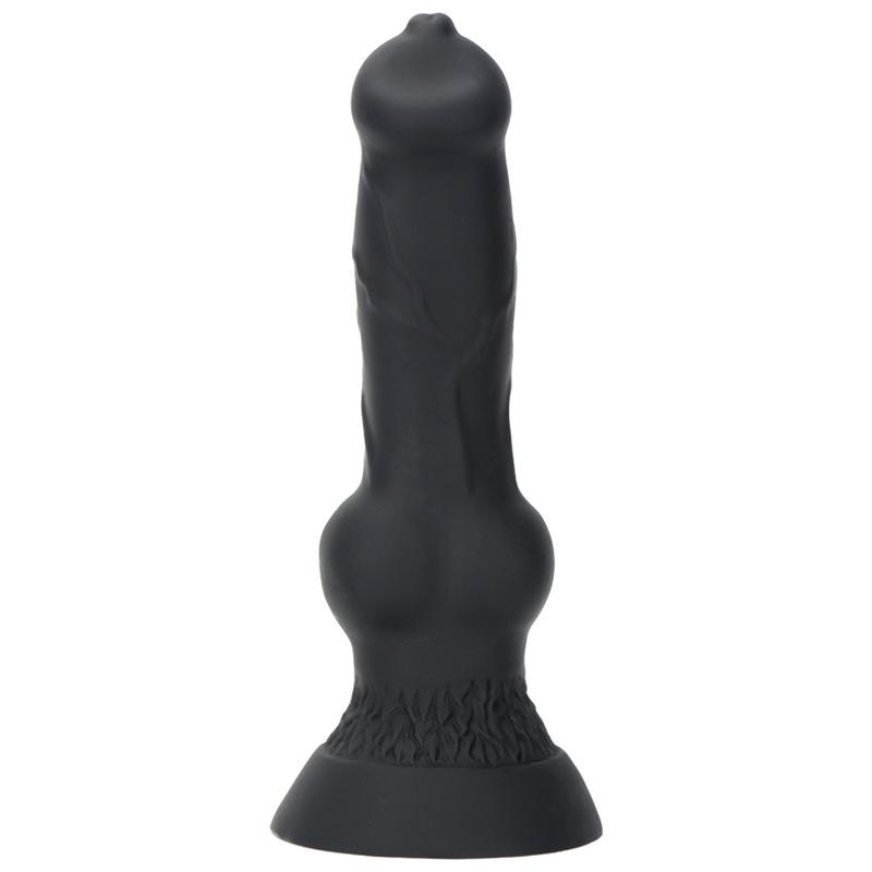 Dildo Pene di Cane Senza Uova Simulato Colore Misto per Donna Dispositivo di Masturbazione Corte Posteriore Grande Plug Anale Strumento di Espansione Anale