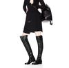 Fashion 2025 Winter Fashion Women Boots Black/brown Side Zipper Round Toe Square Heel Over The Knee Flat Boots Casual Knight Boots