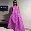 European, American Summer New African Casual Ethnic Style Neck Backless Loose Dress Women